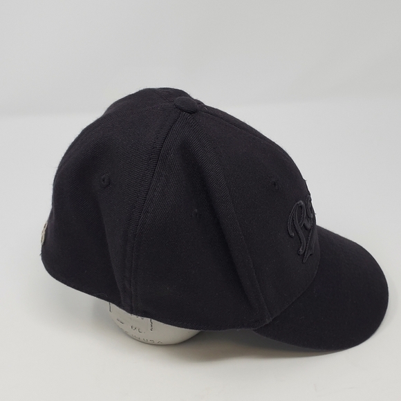 ROOTS CANADA BLACK BASEBALL HAT CAP WOOL BLEND FITTED MEN SMALL MEDIUM - Picture 7 of 13